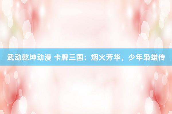 武动乾坤动漫 卡牌三国：烟火芳华，少年枭雄传