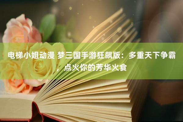 电梯小姐动漫 梦三国手游狂飙版：多重天下争霸，点火你的芳华火食