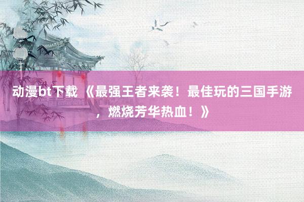 动漫bt下载 《最强王者来袭！最佳玩的三国手游，燃烧芳华热血！》
