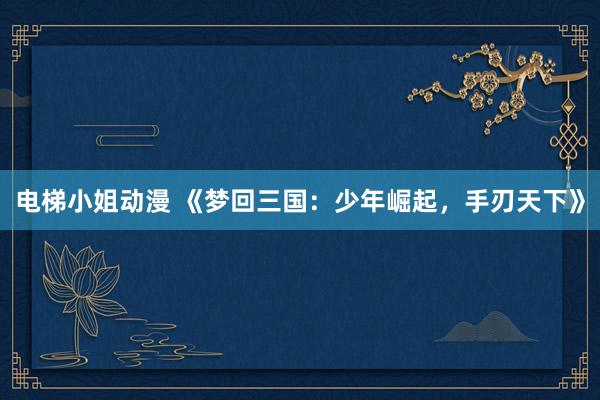 电梯小姐动漫 《梦回三国：少年崛起，手刃天下》