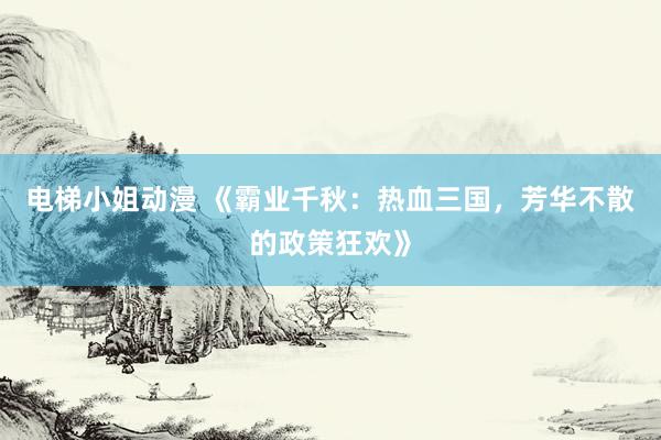 电梯小姐动漫 《霸业千秋：热血三国，芳华不散的政策狂欢》