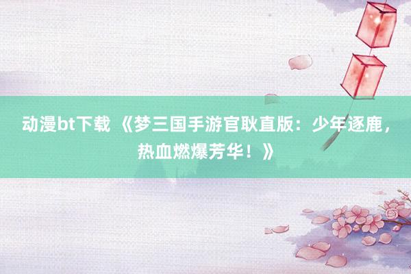 动漫bt下载 《梦三国手游官耿直版：少年逐鹿，热血燃爆芳华！》