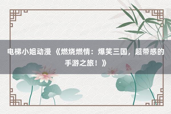 电梯小姐动漫 《燃烧燃情：爆笑三国，超带感的手游之旅！》
